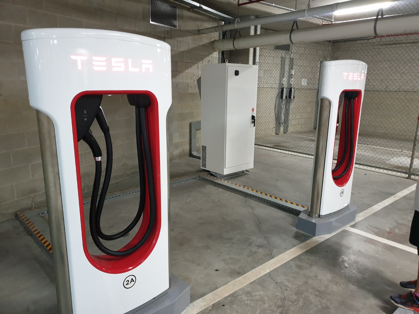 Tesla's Brisbane showroom basement has Model3ready CCS Superchargers